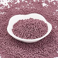 TOHO Japanese Seed Beads, Round, (52F) Opaque Frost Lavender, 11/0, 2x1.5mm, Hole: 0.5mm, about 42000pcs/pound(SEED-F002-2mm-52F)