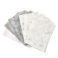 60 Sheets Water Ripple Scrapbook Paper Pads, for DIY Album Scrapbook, Background Paper, Diary Decoration, WhiteSmoke, 126x80x0.1mm(DIY-H164-01D)