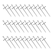 30Pcs Alloy Big Pendants, Sword Charm, Antique Silver, 85x24x4mm, Hole: 3mm(FIND-UN0002-96)