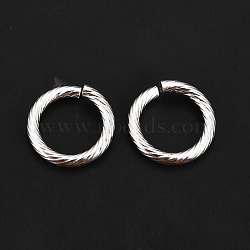 304 Stainless Steel Jump Ring, Open Jump Rings, Silver, 14x2mm, Inner Diameter: 10mm, 12 Gauge(STAS-G224-23S-02A)