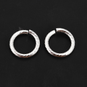 304 Stainless Steel Jump Ring, Open Jump Rings, Silver, 14x2mm, Inner Diameter: 10mm, 12 Gauge