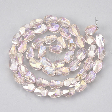 Chapelets de perles en verre galvanoplastique(EGLA-S176-01-A02)-2