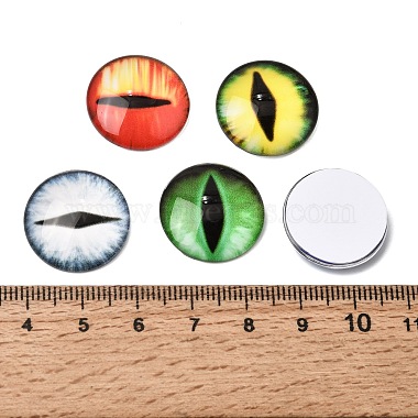 Printed Transparent Glass Cabochons(GL-CBAA22A-01)-4