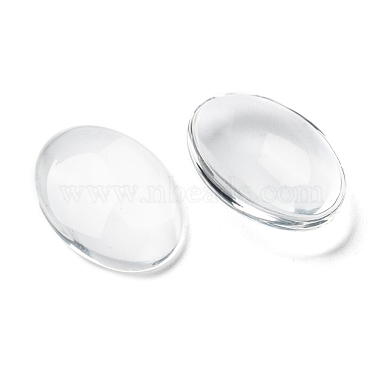 Cabochons de verre transparent de forme ovale(X-GGLA-R022-25x18)-3