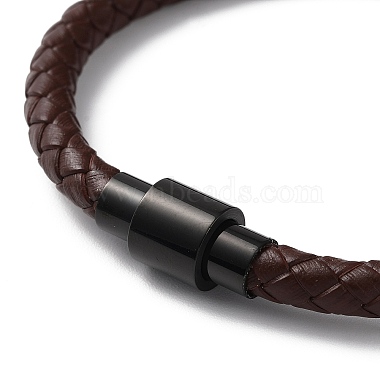 Leather Braided Round Cord Bracelet(BJEW-F460-02EB)-2