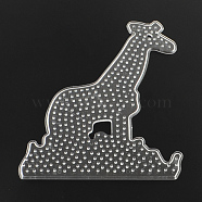 Giraffe ABC Plastic Pegboards used for 5x5mm DIY Fuse Beads, Clear, 160x128x5mm(X-DIY-Q009-37)