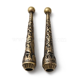 Alloy Cord Ends, Bolo Tie End Caps, Cone, Antique Bronze, 52.5x10.5mm, Hole: 5.5mm(FIND-WH0110-363F)