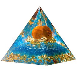 Purple Aventurine Crystal Pyramid Decorations, Healing Angel Crystal Pyramid Stone Pyramid, for Healing Meditation, 60x60x65mm(JX070A)