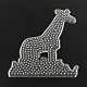 Giraffe ABC Plastic Pegboards used for 5x5mm DIY Fuse Beads(X-DIY-Q009-37)-1