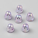Transparent Acrylic Bead Caps, Ghost, Medium Orchid, 17x15mm, Hole: 2mm(TACR-WH0021-20A)