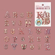 Diamond Oath, Letter Theme Shell light 6 Styles Sealing Stickers, Label Paster Picture Stickers, for Scrapbooking, Kid DIY Arts Crafts, Album, Letter Theme, Indian Red, 23~34x15~30x0.1mm(DIY-Z038-01C)