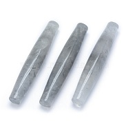 Natural Cloudy Quartz Beads, No Hole/Undrilled, Rice, 73.5~74.5x13~13.5mm(G-P393-O25)