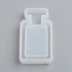 Shaker Mold, Silicone Quicksand Molds, Resin Casting Molds, For UV Resin, Epoxy Resin Jewelry Making, Perfume Bottle, White, 69x39x13mm(DIY-G017-H02)