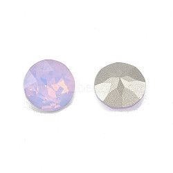 K9 Glass Rhinestone Cabochons, Pointed Back & Back Plated, Faceted, Flat Round, Violet, 10x5.5mm(MRMJ-N029-12-03)