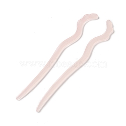Opaque Acrylic Hair Sticks, Pink, 181x19x4mm(OHAR-C011-03F)