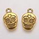 Mexico Holiday Day of the Dead Sugar Skull Tibetan Style Alloy Metal Pendants(X-TIBEP-21061-AG-FF)-2