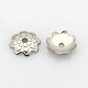 8-Petal 304 Stainless Steel Flower Bead Caps(STAS-N027-01)-1