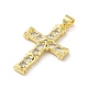 Brass Micro Pave Cubic Zirconia Pendants(KK-A212-07D-G)-2