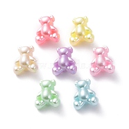Opaque Acrylic Beads, Bear, Mixed Color, 13.5x11.5x8mm, Hole: 2.5mm(X-OACR-G014-11)