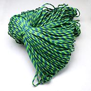 7 Inner Cores Polyester & Spandex Cord Ropes, for Rope Bracelets Making, Lime Green, 4mm, about 109.36 yards(100m)/bundle, 420~500g/bundle(RCP-R006-134)