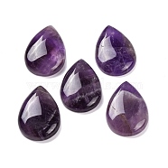 Natural Amethyst Cabochons, Teardrop, 29.5~30x21~22x6~6.5mm(G-B085-03B-04)