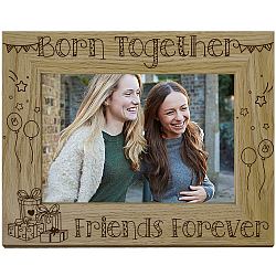 Natural Wood Photo Frames, for Pictures Wall & Tabletop Decor Accessories, Rectangle, Balloon, 218x168mm, Inner Diameter: 142x90mm(AJEW-WH0292-053)