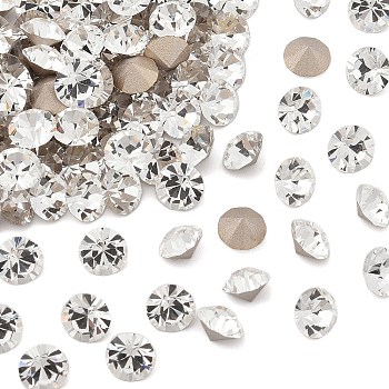 Preciosa&reg MAXIMA Crystal Round Stones, Czech Crystal, Dura Foiling, Round(431 11 615 Chaton), 00030 Crystal, SS8/PP17(2.3~2.5mm)