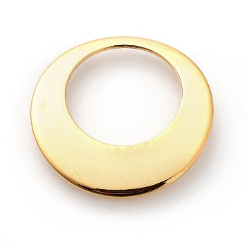 304 Stainless Steel Pendants, Ring, Golden, 25x1mm, Hole: 16mm