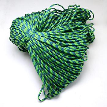 7 Inner Cores Polyester & Spandex Cord Ropes, for Rope Bracelets Making, Lime Green, 4mm, about 109.36 yards(100m)/bundle, 420~500g/bundle