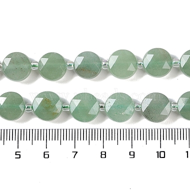 naturelles aventurine verte brins de perles(G-N342-14)-5