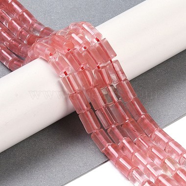 Cherry Quartz Glass Beads Strands(G-C128-A24-01)-2