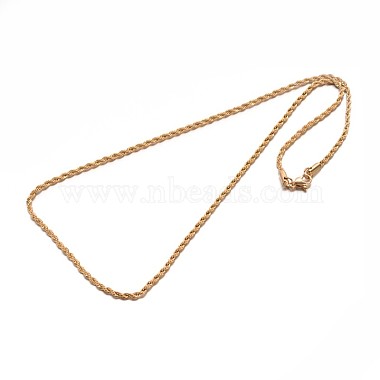 304 Stainless Steel Rope Chain Necklaces(NJEW-E026-09G)-2