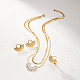 ensemble de bijoux en acier inoxydable doré en forme d'éventail(VT9934-2)-3