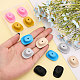 12Pcs 6 Colors Food Grade Eco-Friendly Silicone Beads(SIL-CA0002-23)-5