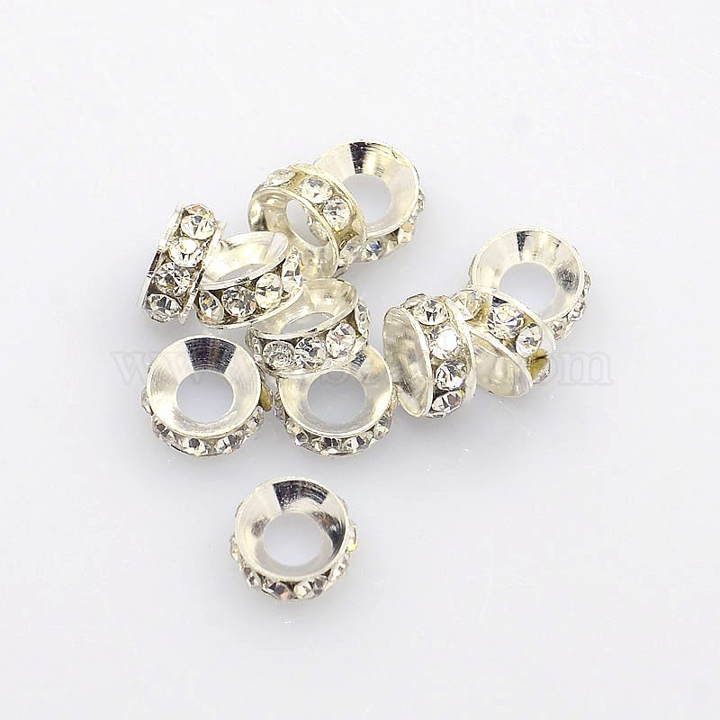 Cheap Brass Rhinestone Spacer Beads Online Store 