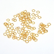 Iron Jump Rings, Open Jump Rings, Golden, 5x0.6mm, Inner Diameter: 3mm, 200~230Pcs/Set(IFIN-WH0058-13B-G)