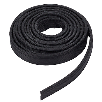 PVC Double-Sided Card Strip For Tent, Rectangle, Black, 500x3.1x0.16cm