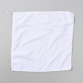 Polycotton Cleaning Cloth, Square, White, 300x300x1mm