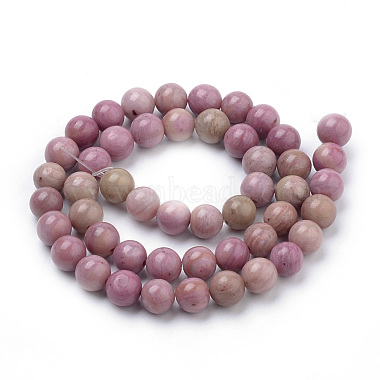 Chapelets de perles en rhodonite naturelle(G-S259-08-8mm)-2