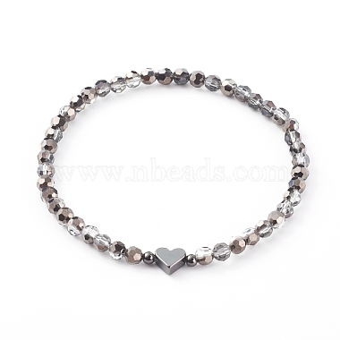 Dark Gray Glass Bracelets