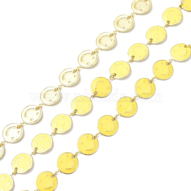 Yellow Brass+Enamel Link Chains Chain