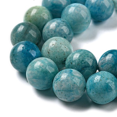 Natural Gemstone Hemimorphite Round Beads Strands(G-L145-8mm-01)-5