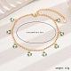 Fashionable Brass Enamel Flower Pendant Anklets for Women(KA8156-2)-5