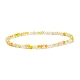 Faceted Round Glass Beads Stretch Bracelet for Teen Girl Women(BJEW-JB07072-05)-1