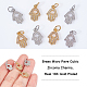 12Pcs 2 Colors Brass Micro Pave Clear Cubic Zirconia Charms(ZIRC-NB0001-77)-3