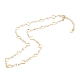 Brass Rhombus Link Chain Necklaces(NJEW-JN03448)-1