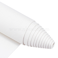 Imitation Leather Fabric, for Garment Accessories, White, 135x30x0.12cm(DIY-WH0221-23E)