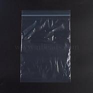 Plastic Zip Lock Bags, Resealable Packaging Bags, Top Seal, Self Seal Bag, Rectangle, White, 30x20cm, Unilateral Thickness: 2.1 Mil(0.055mm), 100pcs/bag(OPP-G001-F-20x30cm)
