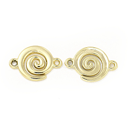 Alloy Connector Charms, Vortex Links, Nickel, Golden, 21x14.5x2mm, Hole: 1.6mm(FIND-H039-06G)