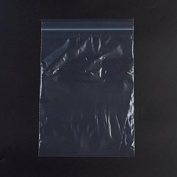 Plastic Zip Lock Bags, Resealable Packaging Bags, Top Seal, Self Seal Bag, Rectangle, White, 30x20cm, Unilateral Thickness: 2.1 Mil(0.055mm), 100pcs/bag